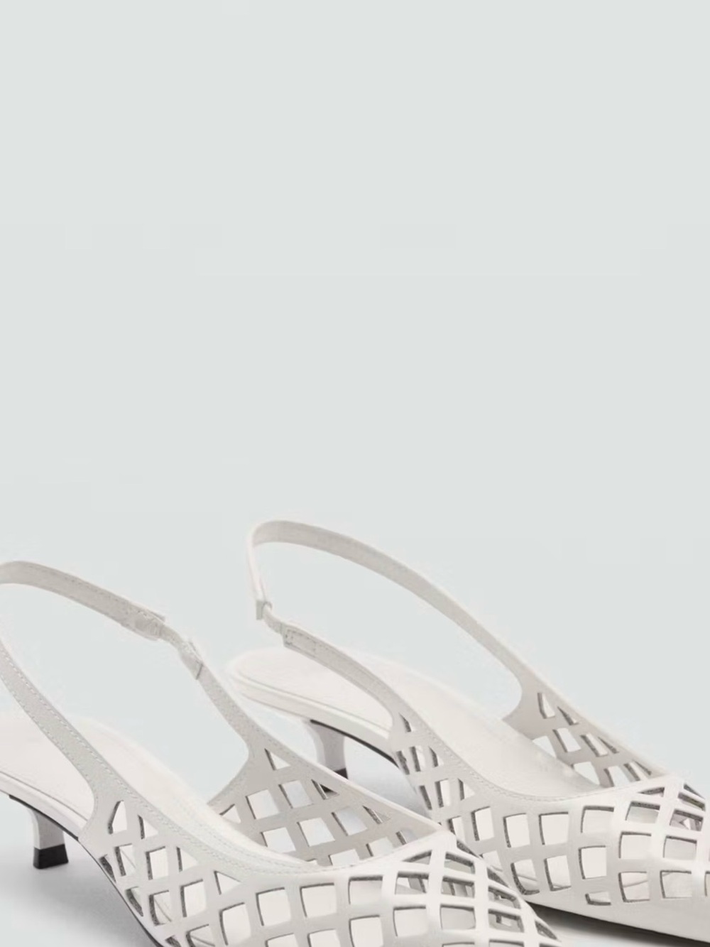 Mango Die-Cut Kitten Heels